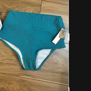 PINK bikini bottoms high-waisted